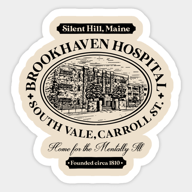 Brookhaven Hospital v3 Sticker by demonigote